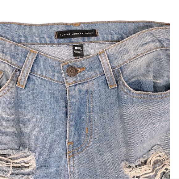 FLYING MONKEY Distressed Blue Jeans Pants - Picture 3 of 4